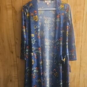 LuLaRoe Blue Floral Sarah